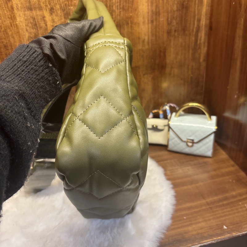 Marc Jacobs 橄欖綠菱格紋手提包-4