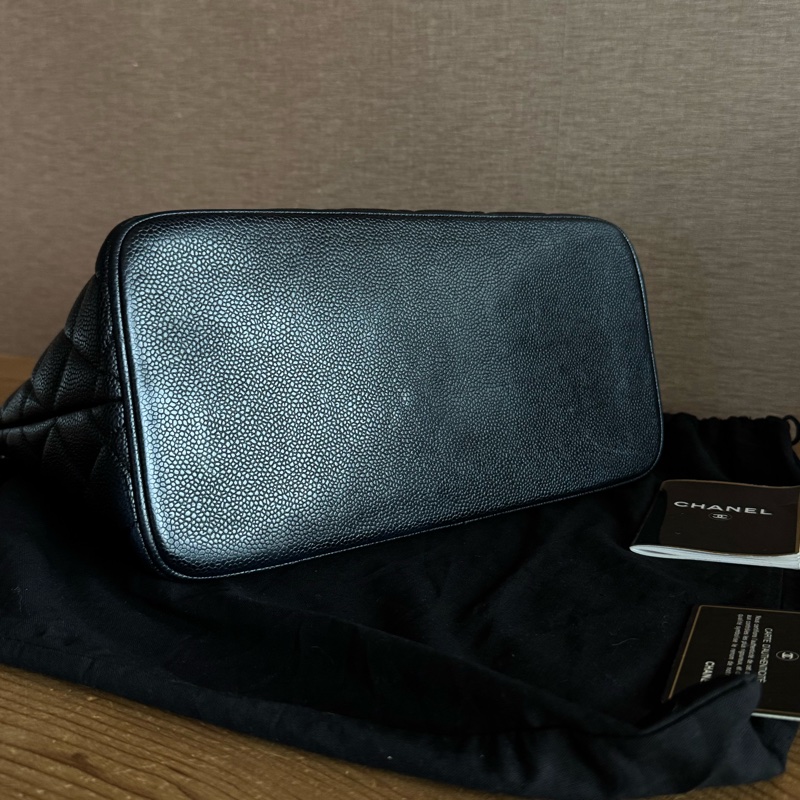 Chanel 銀幣魚子醬希爾頓手提包 9.5成新-8