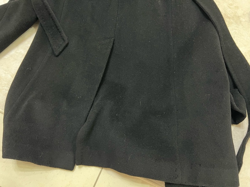 Max Mara 黑色羊毛大衣 長版-10