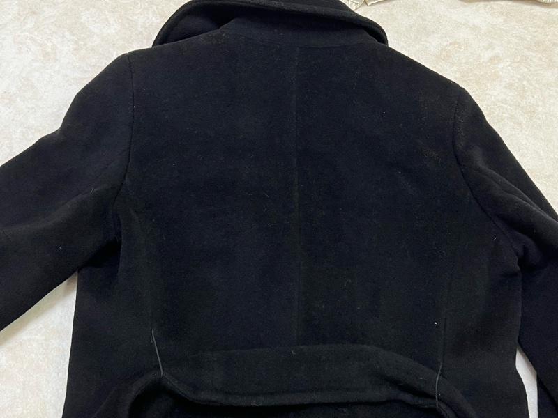 Max Mara 黑色羊毛大衣 長版-12