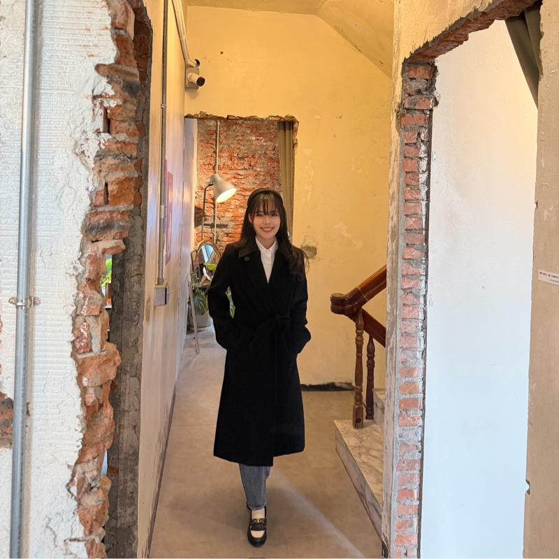 Max Mara 黑色羊毛大衣 長版-22