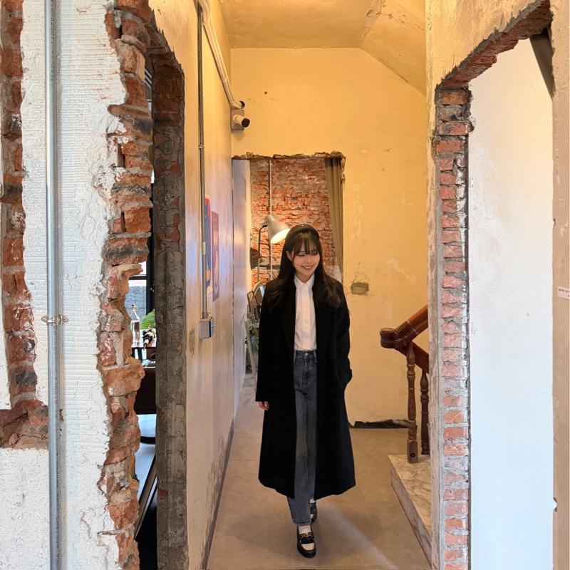 Max Mara 黑色羊毛大衣 長版-23