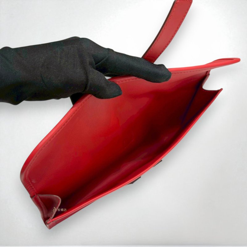 JS0038-Hermes 5E硃砂紅swift皮Jige Elan 29手拿包-5