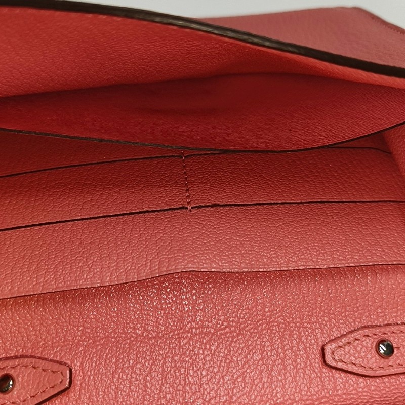 HERMÈS Clic 16奶昔粉Chèvre Mysore山羊皮 斜背包銀色五金 D刻-5