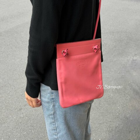 JS1124-HERMES 8W唇膏粉銀釦Swift alinebag