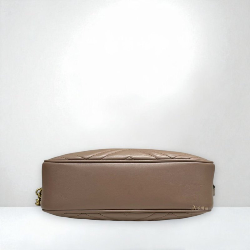 JS1231-GUCCI MARMONT小型藕粉色牛皮相機包447632-4