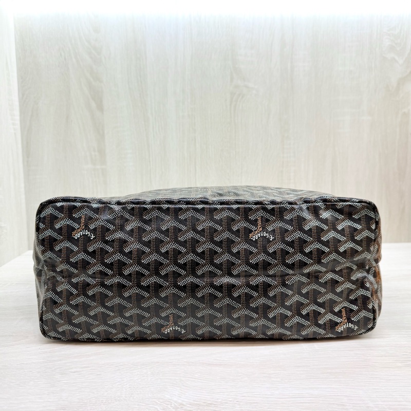 Goyard 棕色Saint Louis PM小牛皮及帆布雙面托特包-5