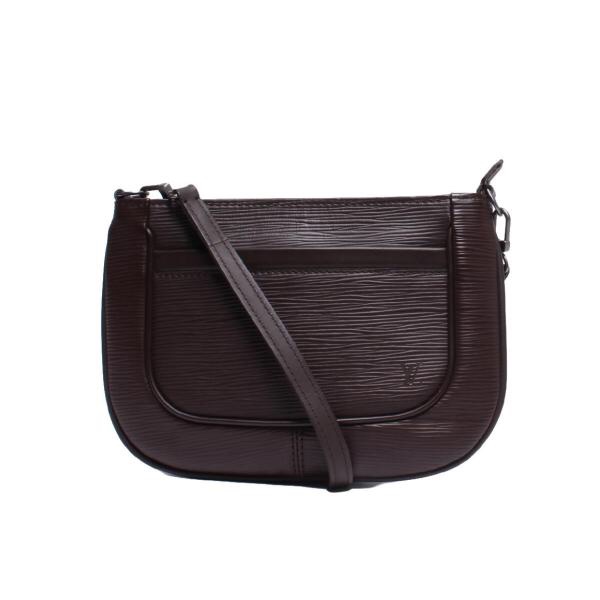 Louis Vuitton Moka Epi Leather Sarvanga Crossbody Bag LV肩背包LV側背包限量Louis Vuitton肩背包-2