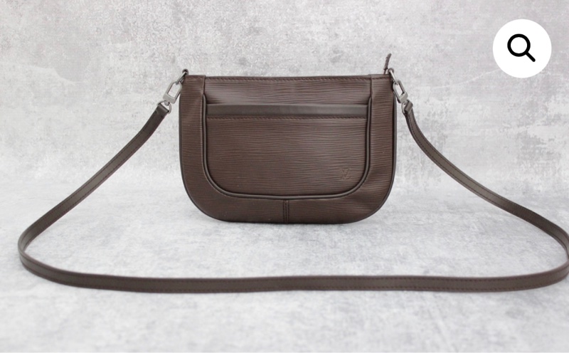 Louis Vuitton Moka Epi Leather Sarvanga Crossbody Bag LV肩背包LV側背包限量Louis Vuitton肩背包-4