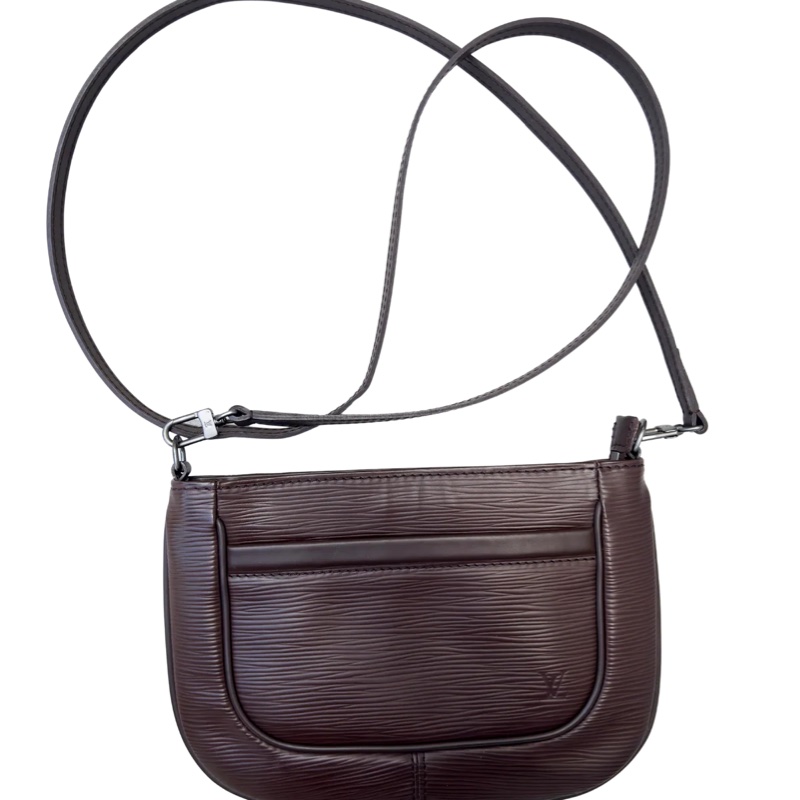 Louis Vuitton Moka Epi Leather Sarvanga Crossbody Bag LV肩背包LV側背包限量Louis Vuitton肩背包-6