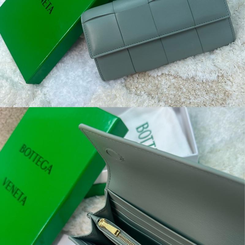 全新‼️Bottega Veneta 長錢包 灰色 667433-4