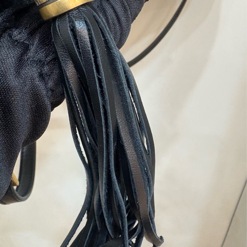 ysl 黑金流蘇相機包-3