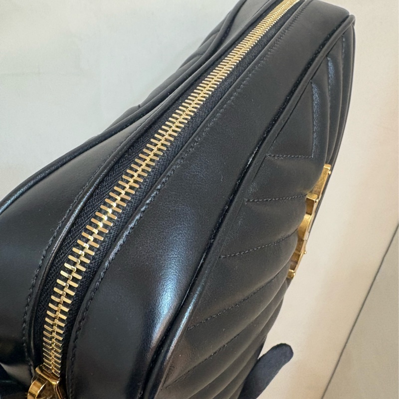 ysl 黑金流蘇相機包-4