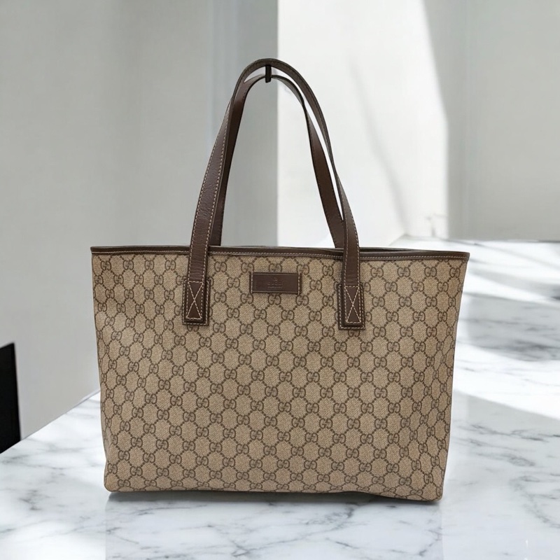 莉亞精品♡ Gucci 老花托特包 二手美包-0