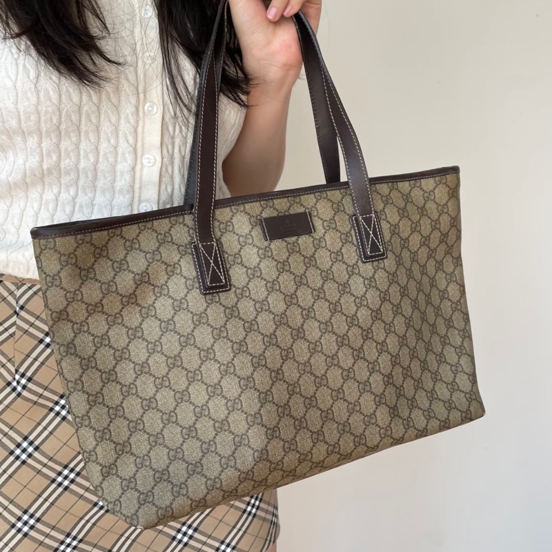 莉亞精品♡ Gucci 老花托特包 二手美包-1