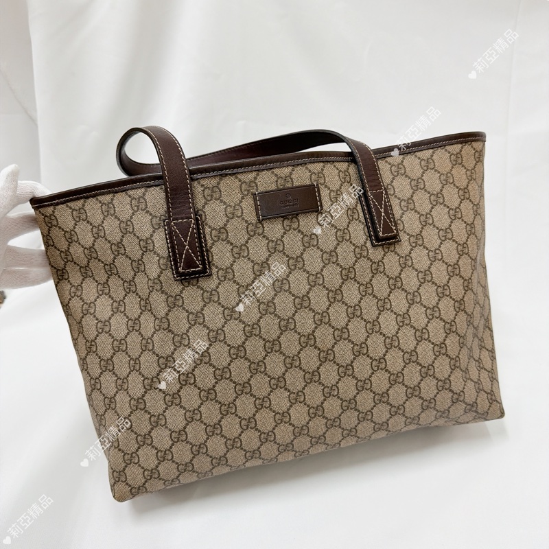 莉亞精品♡ Gucci 老花托特包 二手美包-2