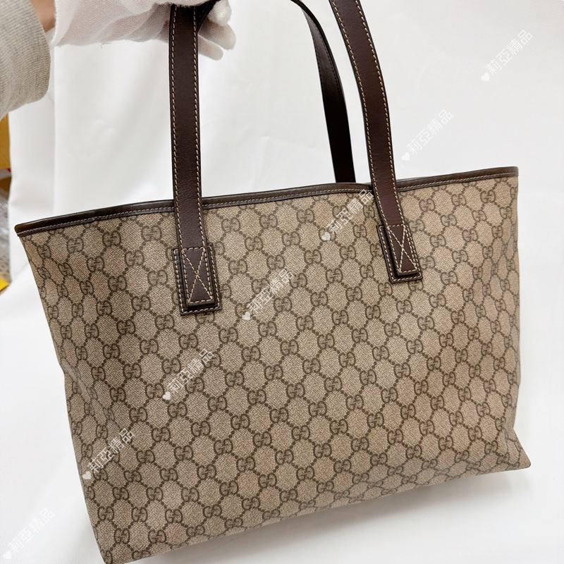 莉亞精品♡ Gucci 老花托特包 二手美包-3