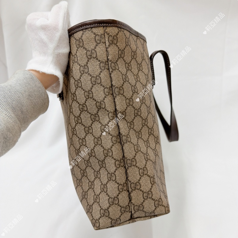 莉亞精品♡ Gucci 老花托特包 二手美包-4