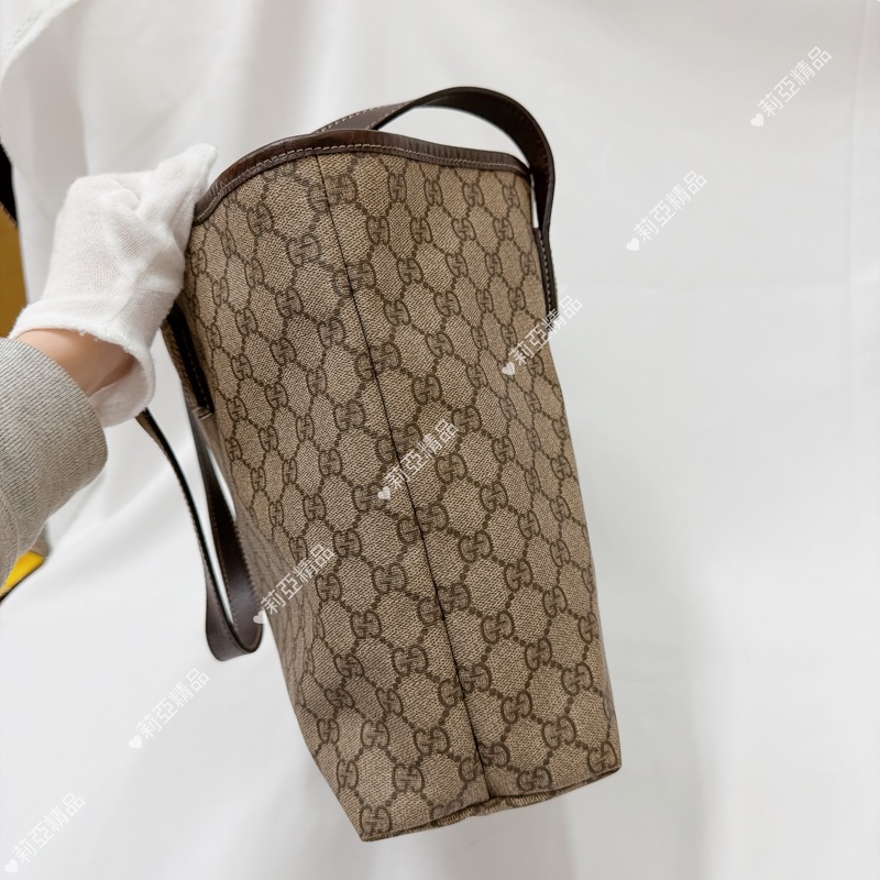 莉亞精品♡ Gucci 老花托特包 二手美包-5