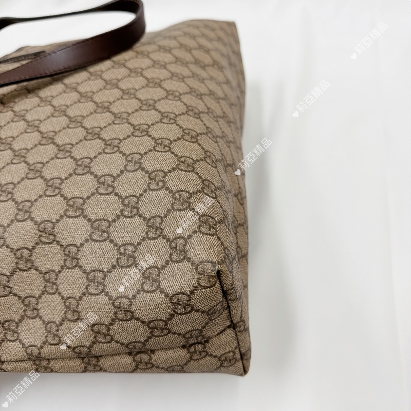 莉亞精品♡ Gucci 老花托特包 二手美包-10
