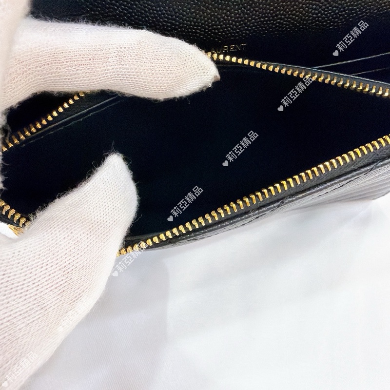 莉亞精品♡Ysl 小款WOC 黑金 二手美包-16