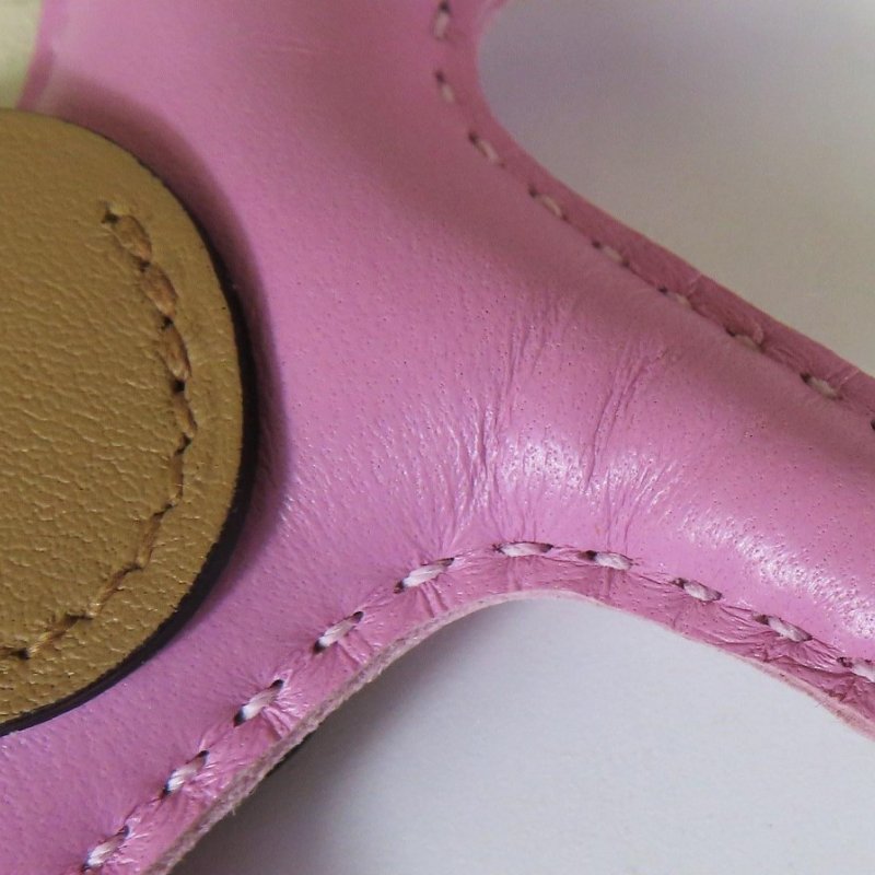 【巴黎站二手名牌專賣店】*現貨*HERMES 愛馬仕 真品*B刻Rodeo Pegase粉紅小馬餅乾色翅膀飛馬吊飾-6