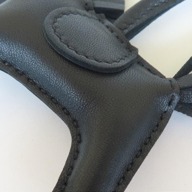 【巴黎站二手名牌專賣店】*現貨*HERMES 愛馬仕 真品*Y刻RODEO黑色羊皮小馬吊飾-2