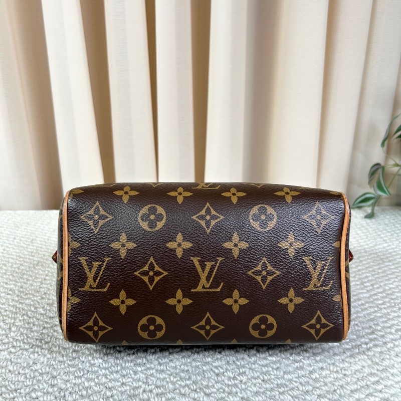 LV路易威登Speedy20 經典老花手提單肩斜挎包 性價比超高 容量合適 配寬肩帶 輕便又能裝-7