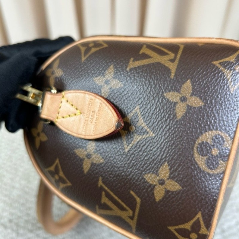 LV路易威登Speedy20 經典老花手提單肩斜挎包 性價比超高 容量合適 配寬肩帶 輕便又能裝-14