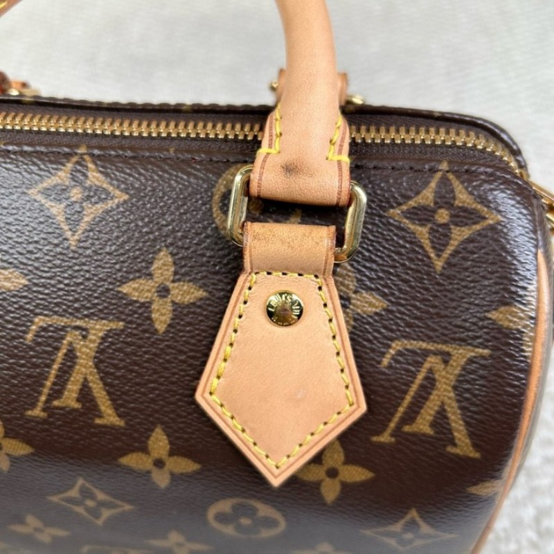 LV路易威登Speedy20 經典老花手提單肩斜挎包 性價比超高 容量合適 配寬肩帶 輕便又能裝-26