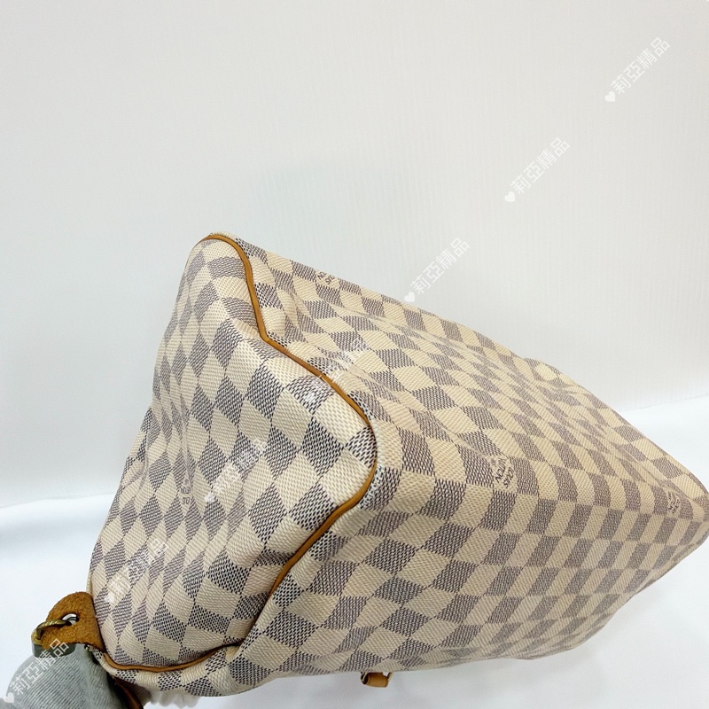 莉亞精品♡ Lv speedy 30白棋盤格（無背帶）二手美包-8