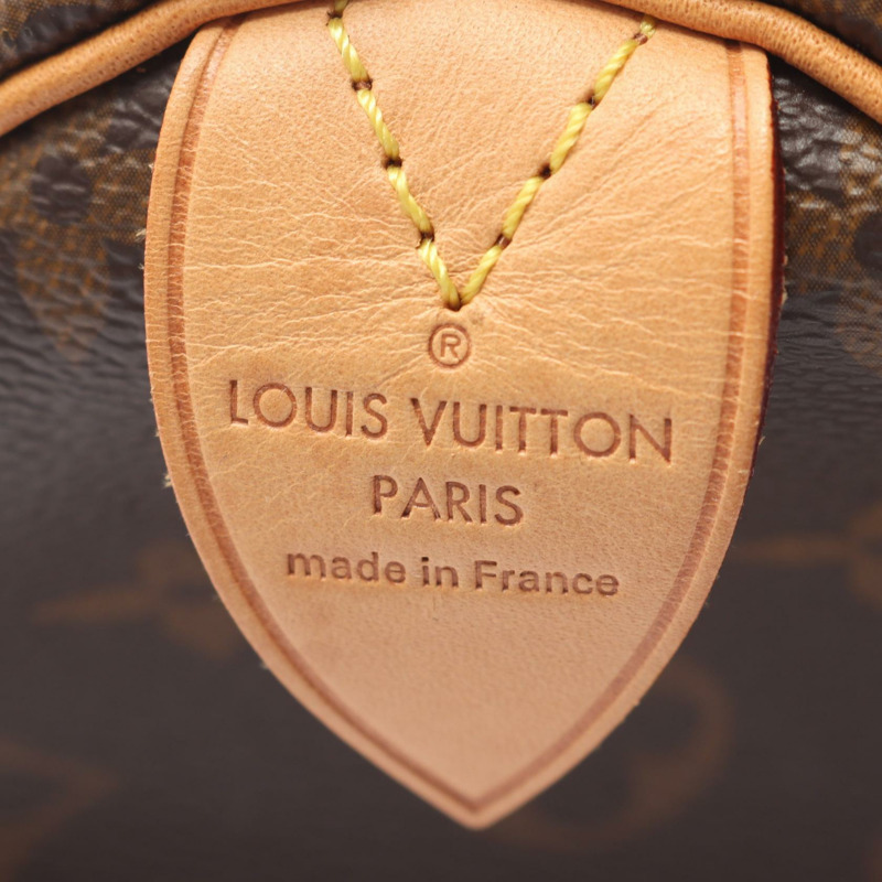 路易威登 Speedy 30 手提包 M41108 Monogram 帆布皮革棕色二手 LV-3