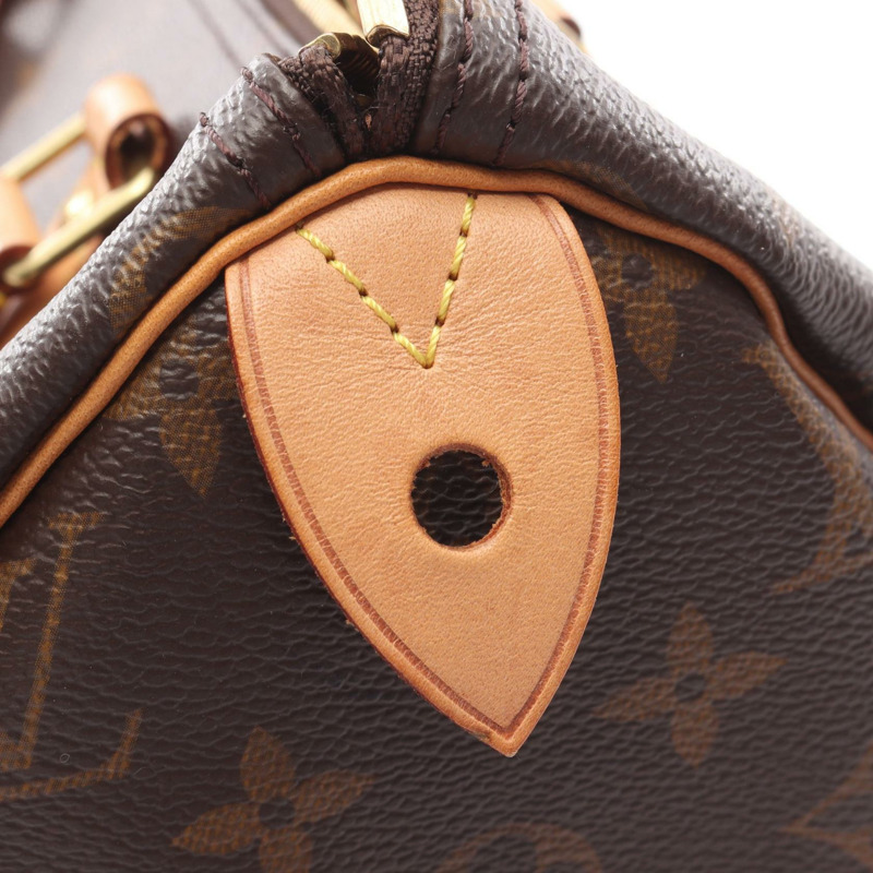 路易威登 Speedy 30 手提包 M41108 Monogram 帆布皮革棕色二手 LV-4