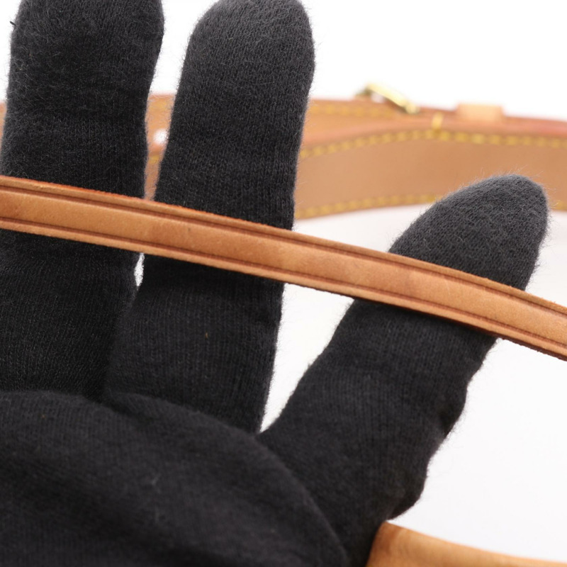 路易威登 Noe 肩帶抽繩包 M42224 Monogram 皮革 棕色 二手-10