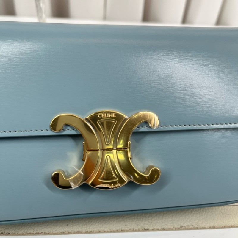 CELINE賽琳 凱旋門腋下包單肩包斜挎包 金扣款 經典凱旋門logo設計 亮面牛皮材質 上身效果非常好看 肩帶可調節 單肩斜挎都可以 經典百搭 四季都能背 容量合適 日常夠用-15