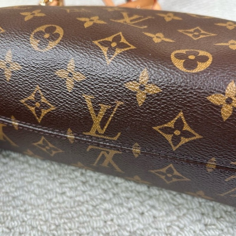 ZZZ LV路易威登Carryall BB 老花圖案配可調節肩帶 單肩斜挎兩用 容量實用 日常出門很方便-10