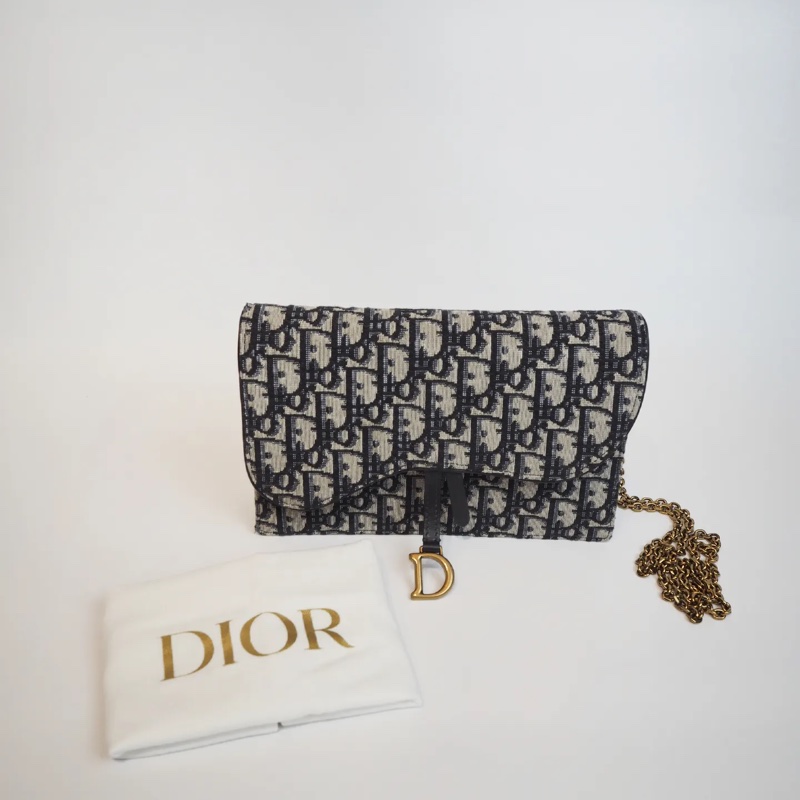 DIOR woc 老花鍊條包-7