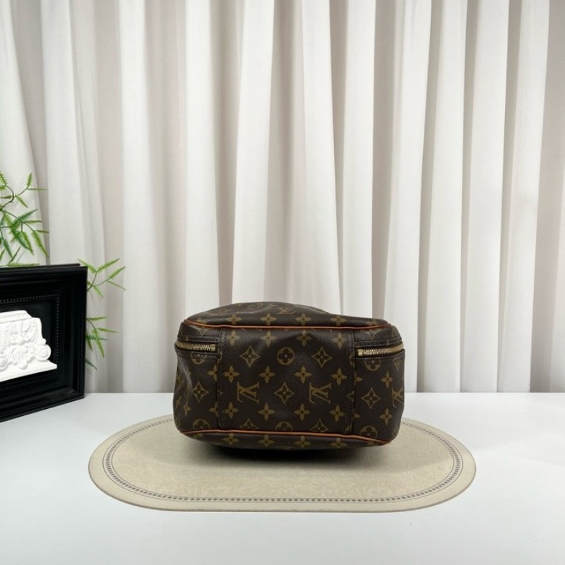 LV路易威登 老花中古豎版珍妮包手提包 空間大 包型立體 日常通勤都適合-7