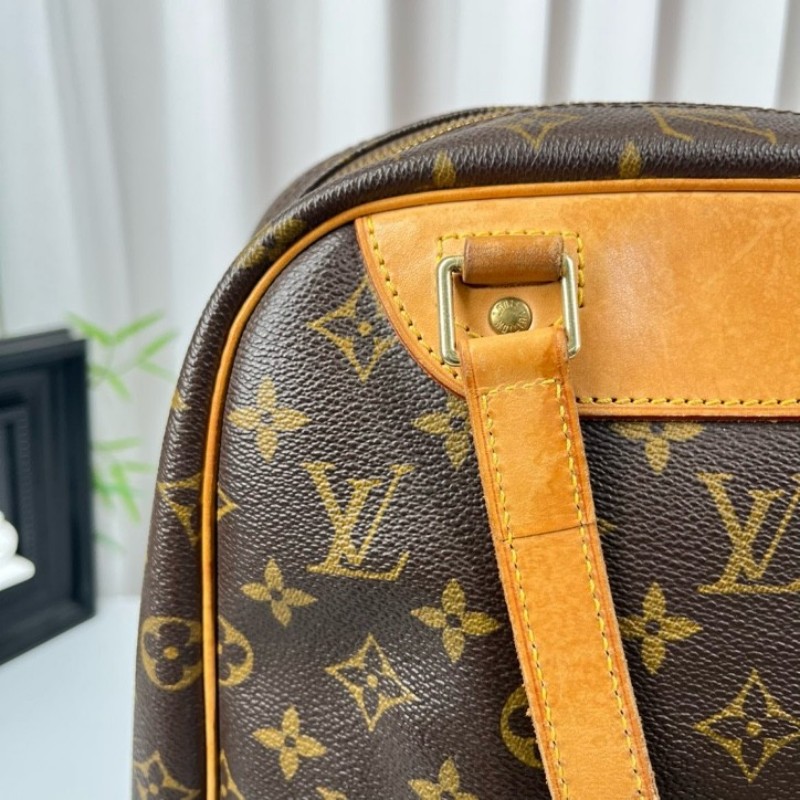 LV路易威登 老花中古豎版珍妮包手提包 空間大 包型立體 日常通勤都適合-17