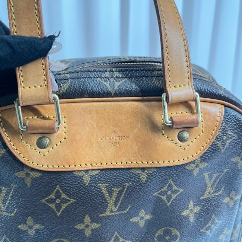 LV路易威登 老花中古豎版珍妮包手提包 空間大 包型立體 日常通勤都適合-19