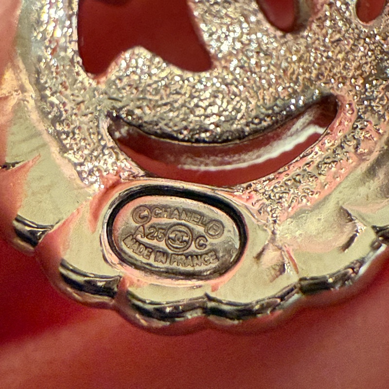 💖Chanel 白色 水鑽耳環💖 全新-5