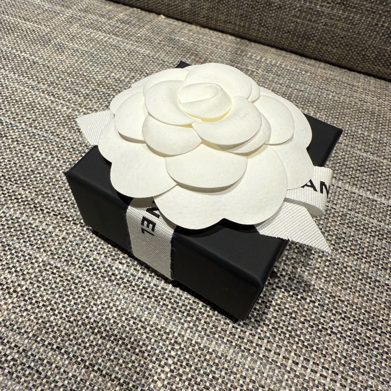 💖Chanel 白色 水鑽耳環💖 全新-7