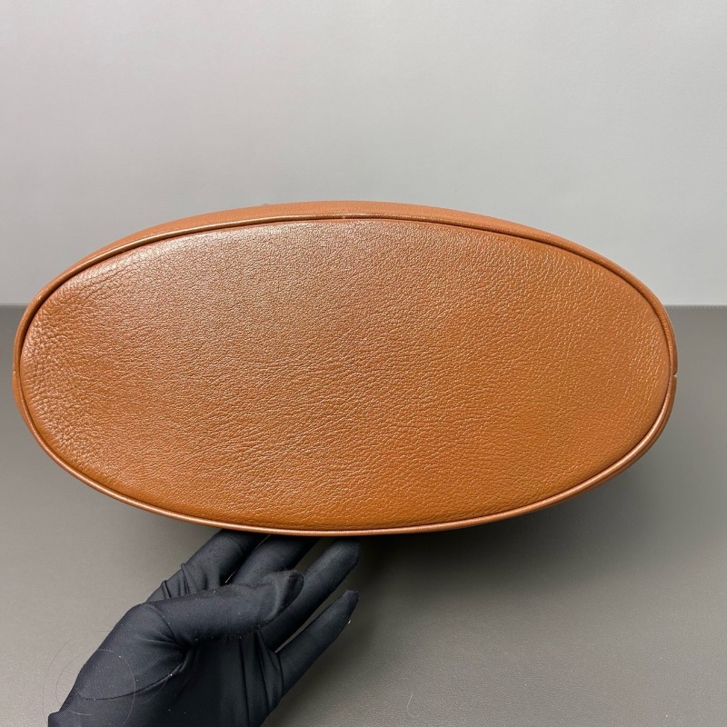 GUCCI Diana竹節托特包 棕色 皮革長肩帶可以腋下背30*14*26.5cm 98新配件塵袋-4