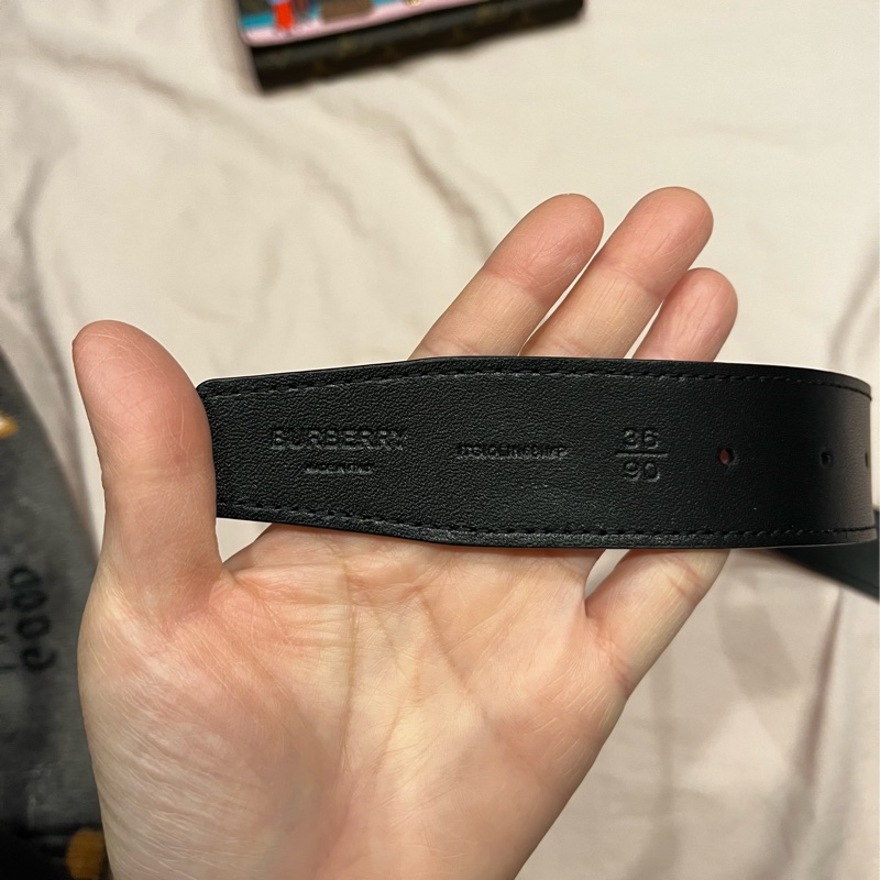 Burberry 女士用格紋皮帶-1