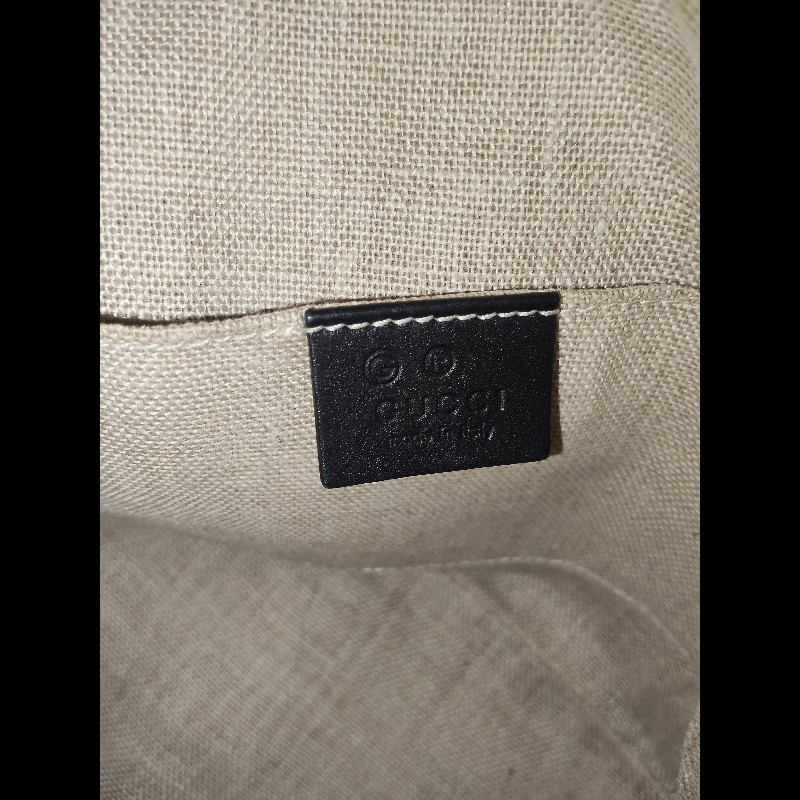 GUCCI 古馳449654經典雙G緹花全皮革壓紋手提/斜背迷你兩用包9成新-23