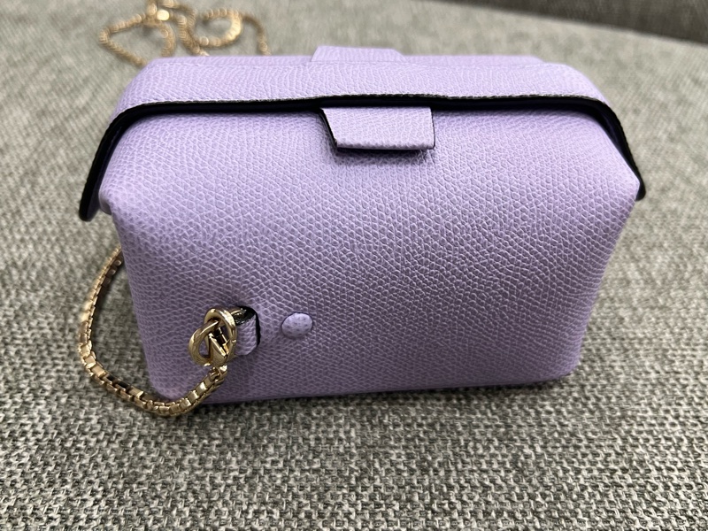 Valextra|Tric Trac Nano Bag 薰衣草紫-3