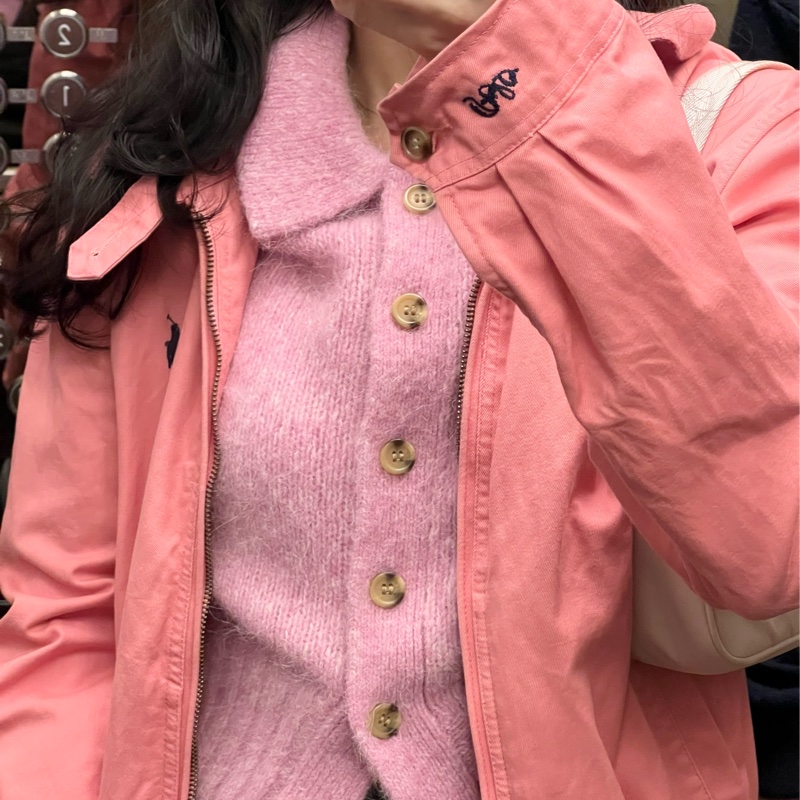 polo Ralph Lauren 粉色棉質夾克-1