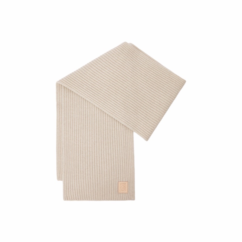 Loewe 女士 徽標羊絨圍巾均碼碼27cm*180cm-0