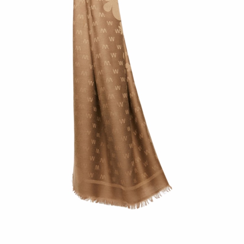 Weekend Max Mara 女士 粘膠纖維和羊毛提花披肩均碼碼138cm*134cm-1