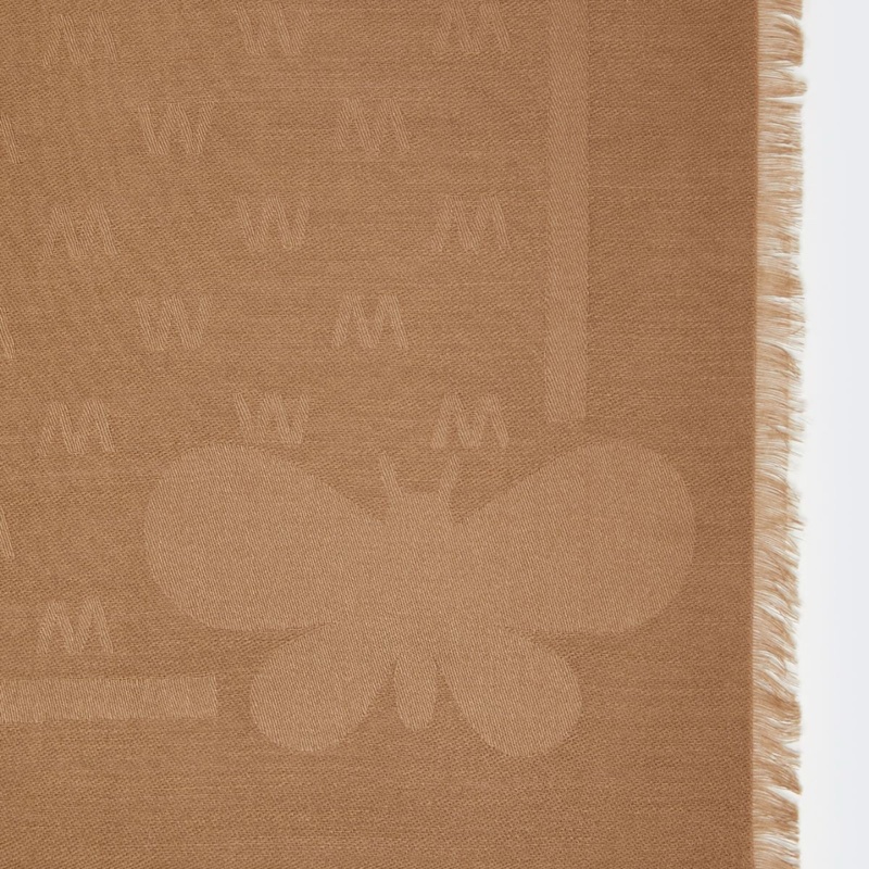 Weekend Max Mara 女士 粘膠纖維和羊毛提花披肩均碼碼138cm*134cm-2